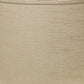 HomeRoots 13" Throwback Drum Linen Lampshade in Light Wheat Finish