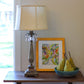 HomeRoots 13" Throwback Drum Linen Lampshade in Pale Brown Finish