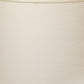 HomeRoots 13" Throwback Drum Linen Lampshade in White Finish