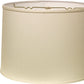 HomeRoots 13" Throwback Drum No Slub Lampshade in Ivory Finish