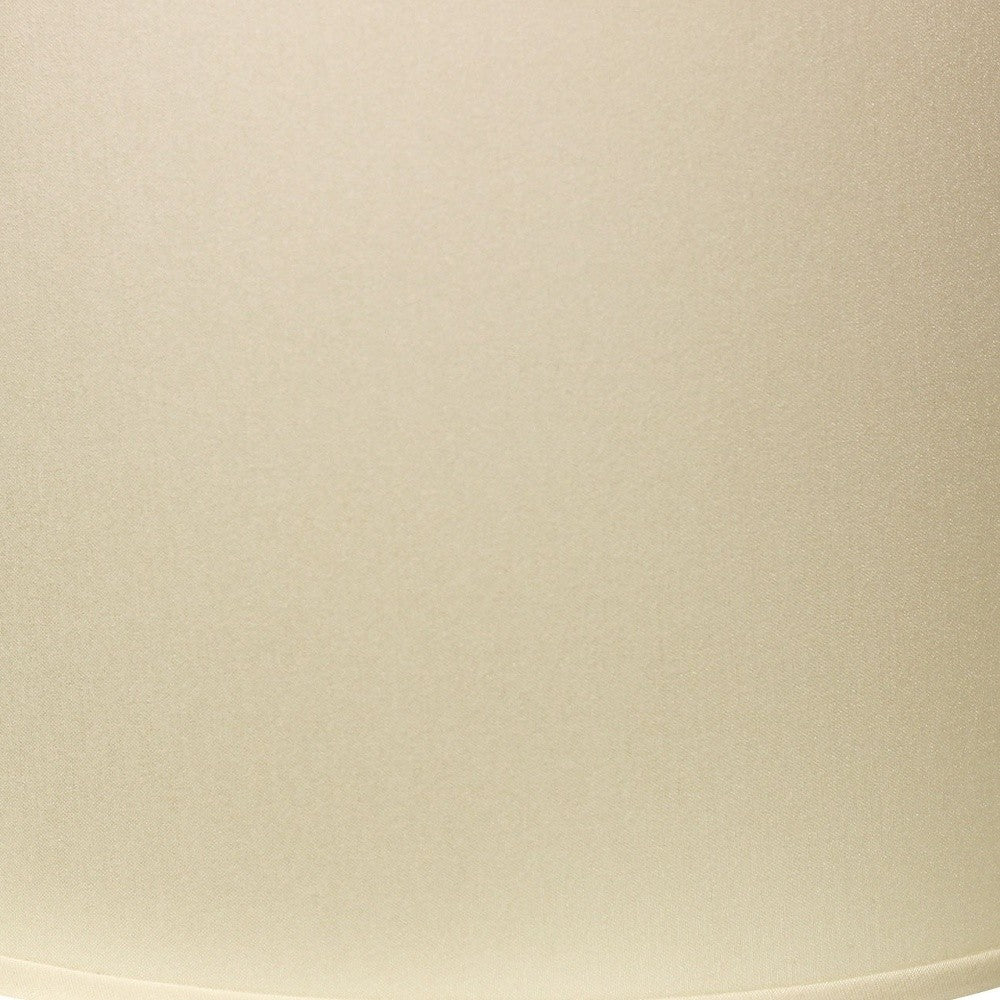HomeRoots 13" Throwback Drum No Slub Lampshade in Ivory Finish