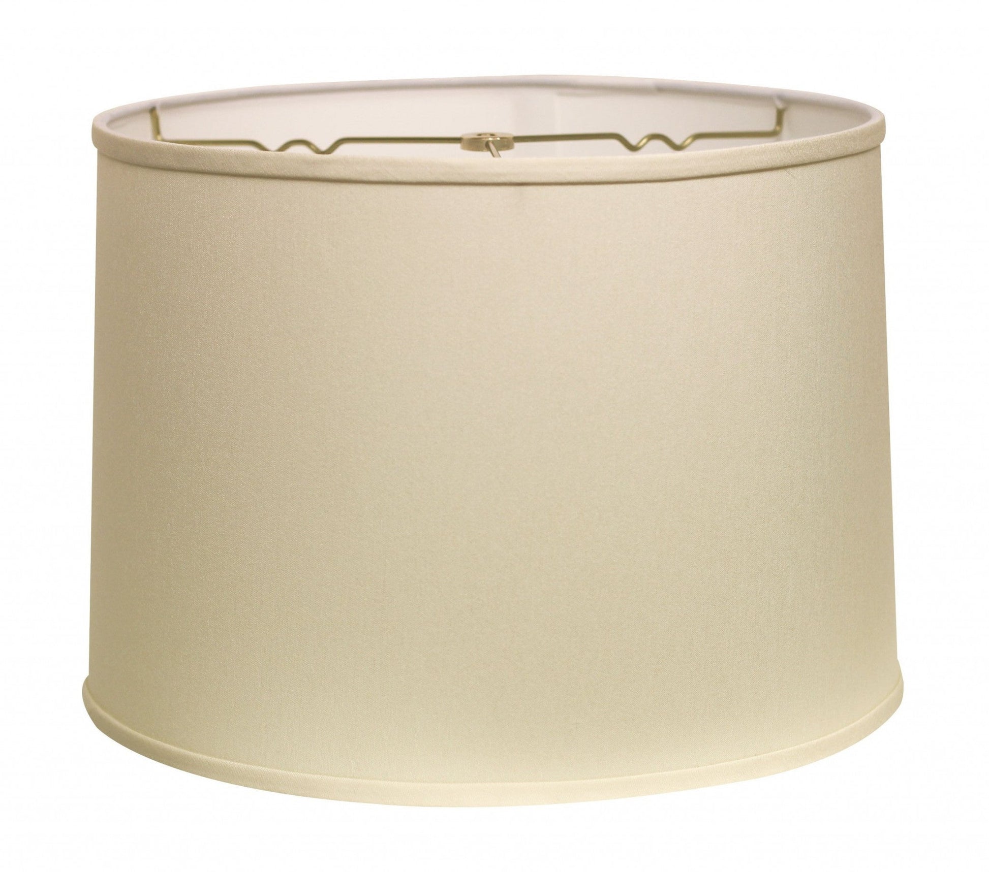 HomeRoots 13" Throwback Drum No Slub Lampshade in Ivory Finish
