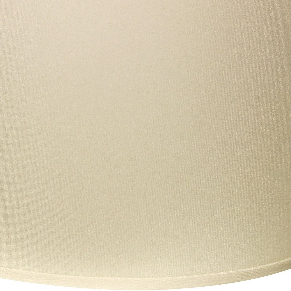 HomeRoots 13" Throwback Drum No Slub Lampshade in Ivory Finish