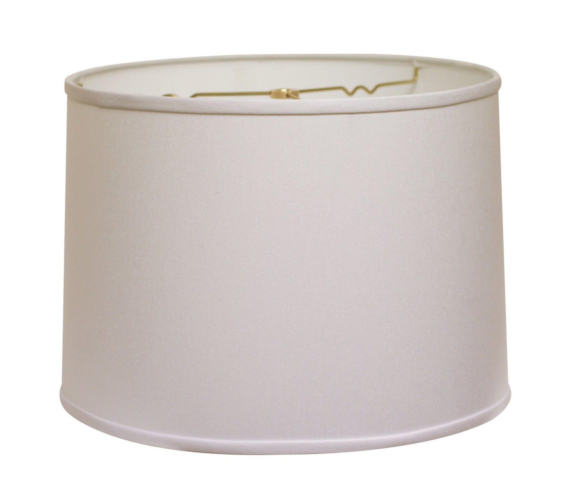 HomeRoots 13" Throwback Drum No Slub Lampshade in White Finish