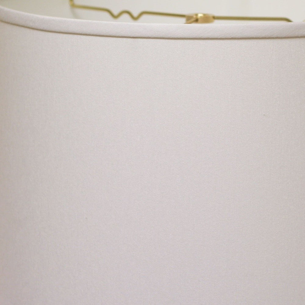 HomeRoots 13" Throwback Drum No Slub Lampshade in White Finish