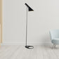 HomeRoots 13" x 51" Floor Lamp in Black Metal Finish