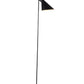 HomeRoots 13" x 51" Floor Lamp in Black Metal Finish