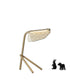 HomeRoots 13" x 7" x 18" Table Lamp With Golden Carbon Steel Finish