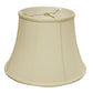 HomeRoots 14" Altered Bell Monay Shantung Lampshade in Ivory Finish