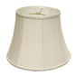 HomeRoots 14" Altered Bell Monay Shantung Lampshade in White Finish