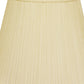 HomeRoots 14" Empire Deep Slanted Broadcloth Lampshade in Ivory Finish