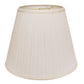 HomeRoots 14" Empire Deep Slanted Broadcloth Lampshade in White Finish