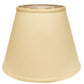 HomeRoots 14" Empire Deep Slanted Linen Lampshade With Parchment Beige Finish