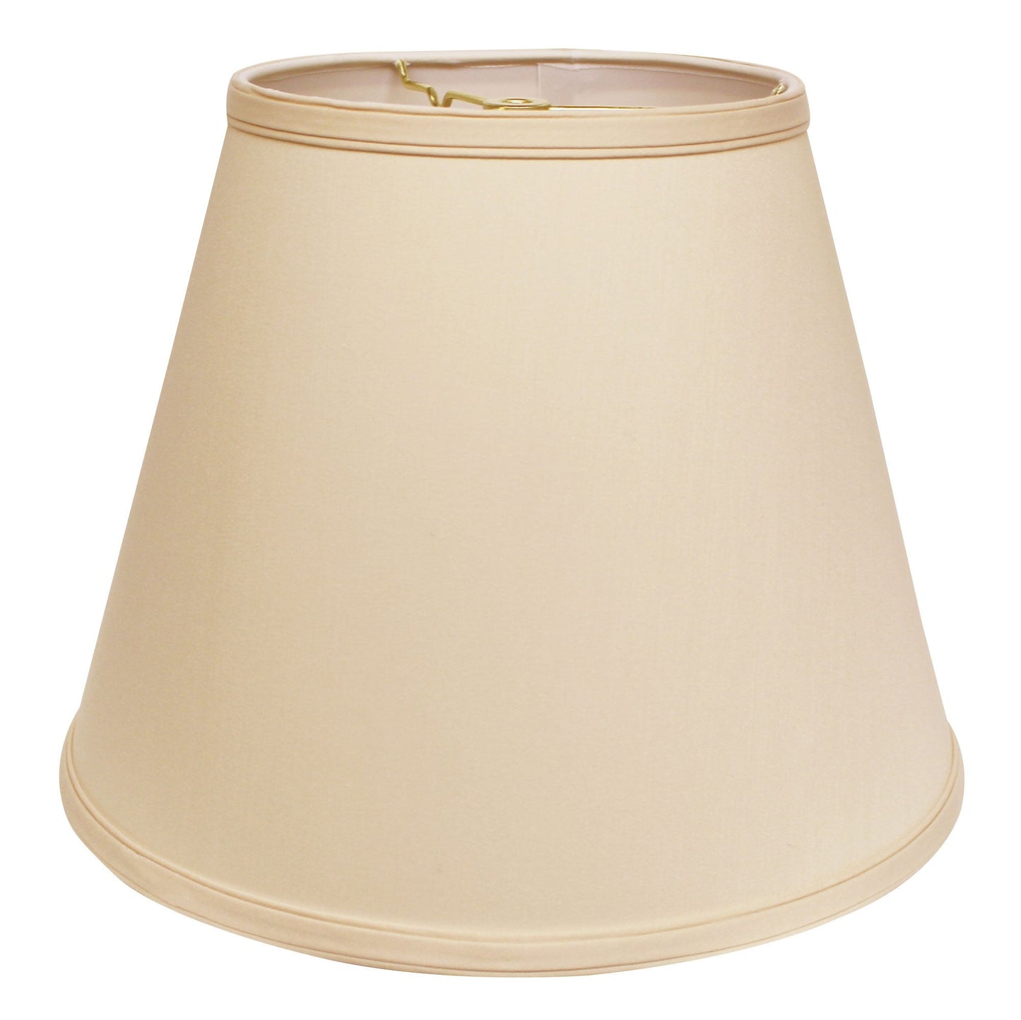 HomeRoots 14" Empire Deep Slanted No Slub Lampshade in Slate Grey Finish