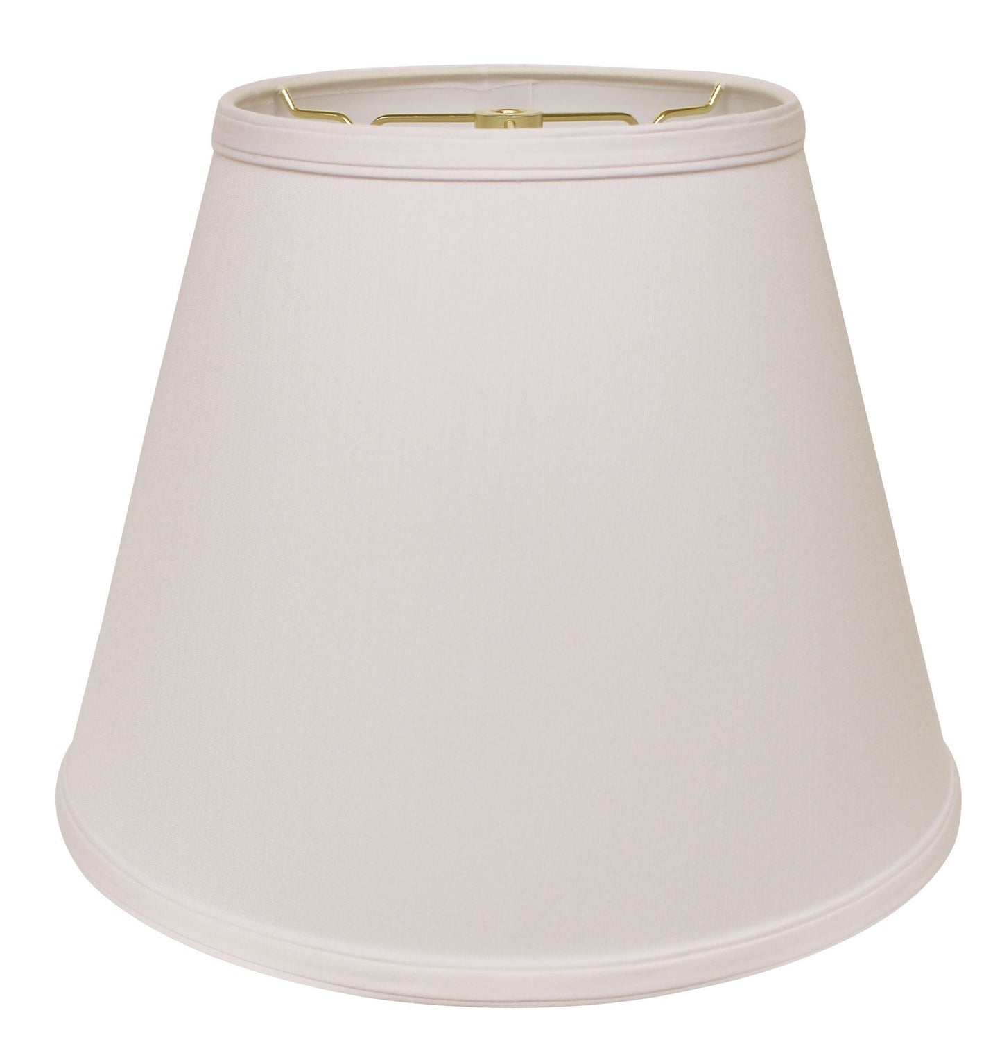 HomeRoots 14" Empire Deep Slanted No Slub Lampshade in White Finish