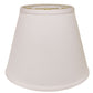 HomeRoots 14" Empire Deep Slanted No Slub Lampshade in White Finish