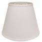 HomeRoots 14" Empire Deep Slanted No Slub Lampshade in White Finish