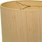 HomeRoots 14" Inherent Slanted Drum Raw Silk Lampshade