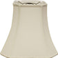 HomeRoots 14" Inherent Slanted Square Bell Linen Lampshade