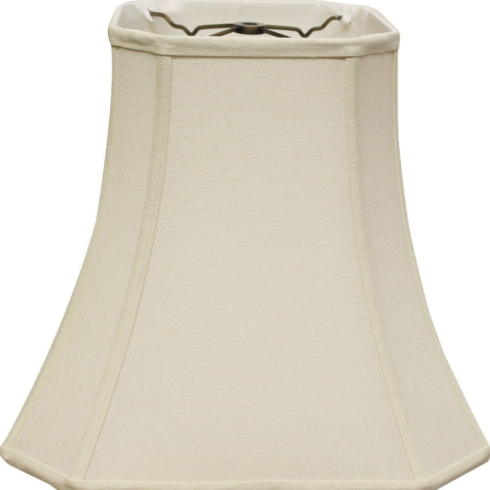 HomeRoots 14" Inherent Slanted Square Bell Linen Lampshade