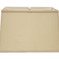 HomeRoots 14" Inherent Throwback Rectangle Pongee Silk Lampshade
