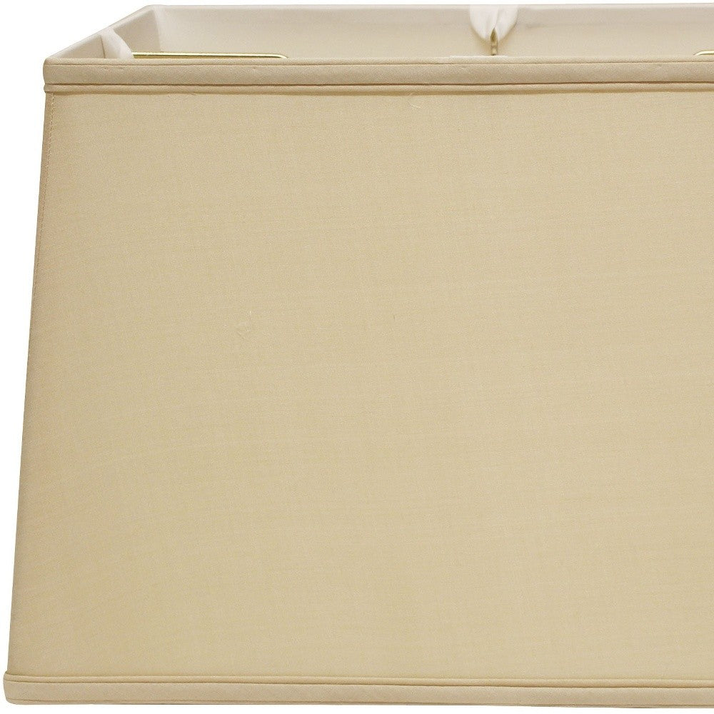 HomeRoots 14" Inherent Throwback Rectangle Pongee Silk Lampshade