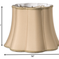 HomeRoots 14" Melon Scallop Paperback Shantung Lampshade in Vintage Gold Finish