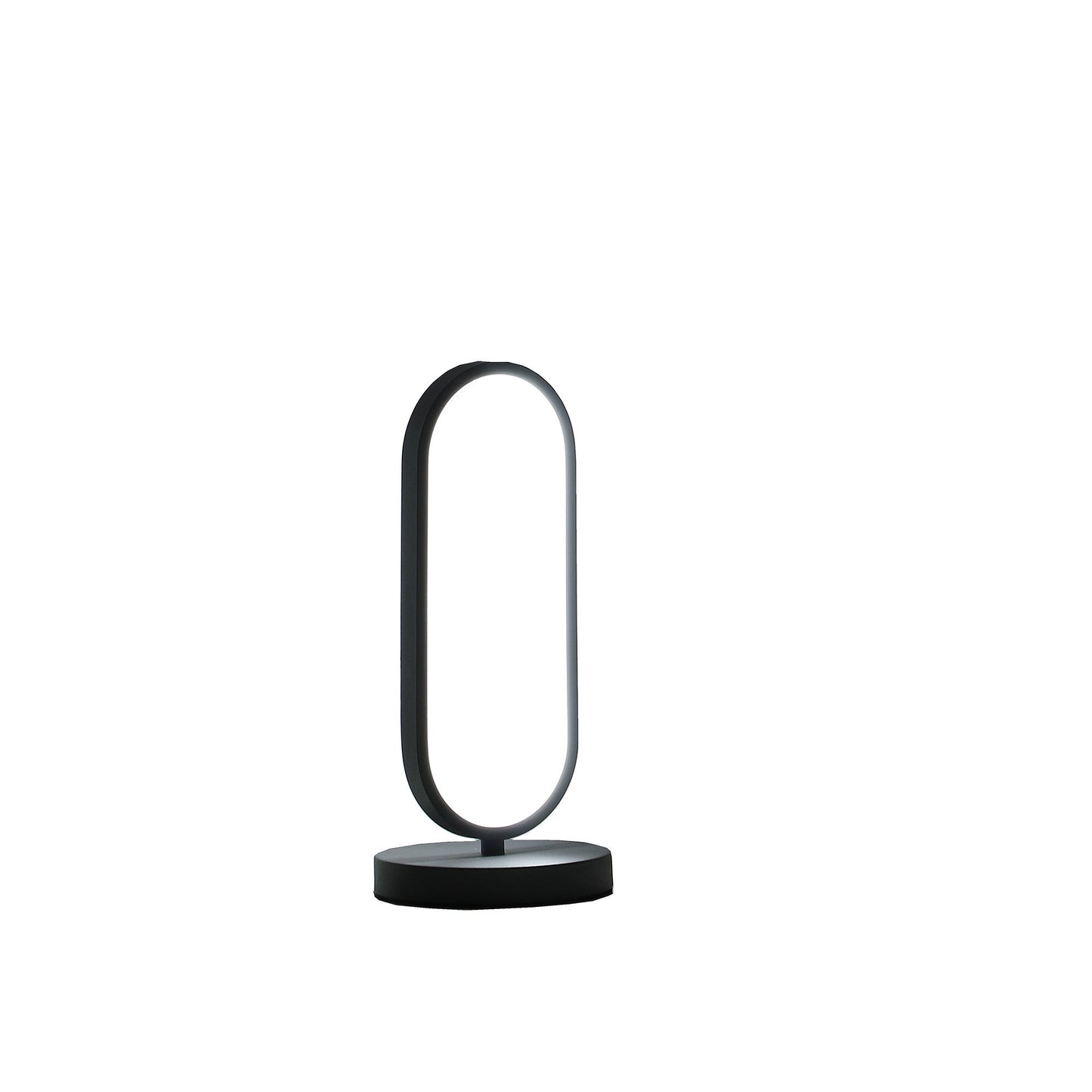 HomeRoots 14" Metal LED Table Lamp in Black Finish