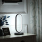 HomeRoots 14" Metal LED Table Lamp in Black Finish