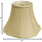 HomeRoots 14" Octagon Monay Shantung Lampshade in Antique White Finish