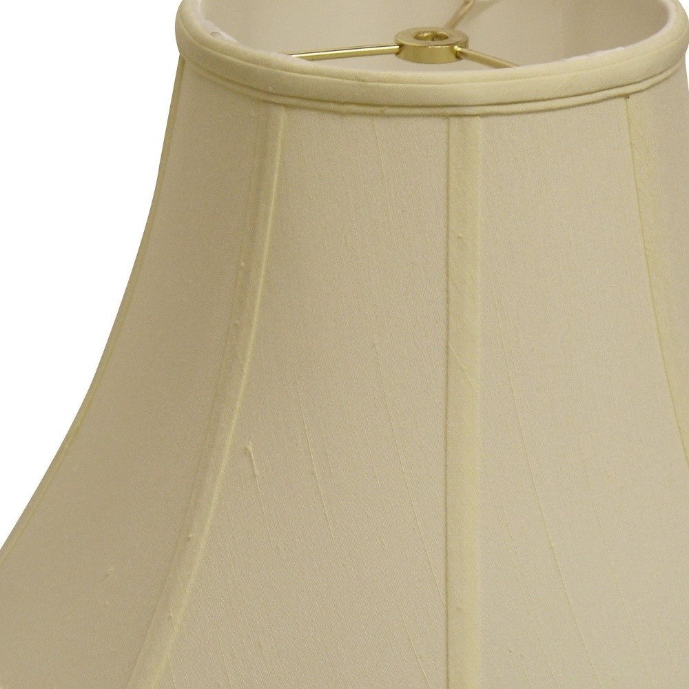 HomeRoots 14" Octagon Monay Shantung Lampshade in Ivory Finish