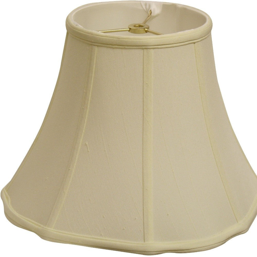 HomeRoots 14" Octagon Monay Shantung Lampshade in Ivory Finish