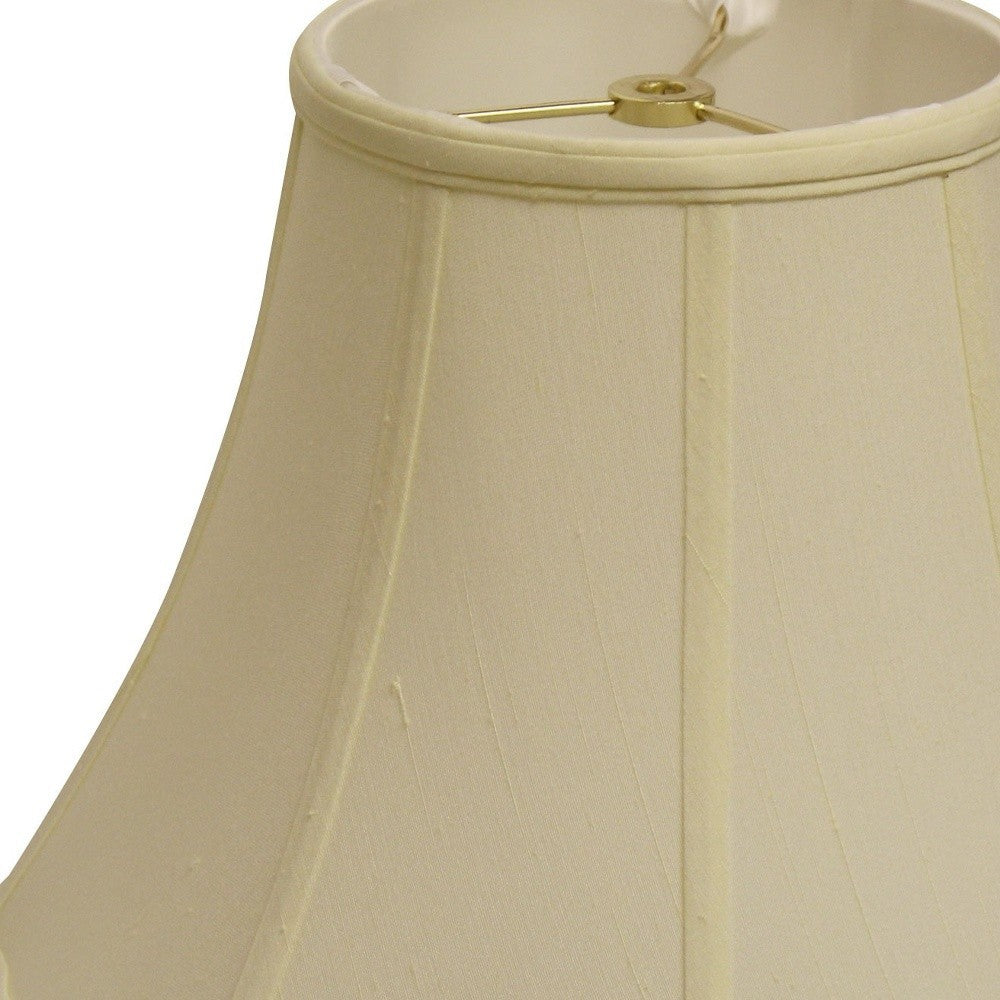 HomeRoots 14" Octagon Monay Shantung Lampshade in Ivory Finish
