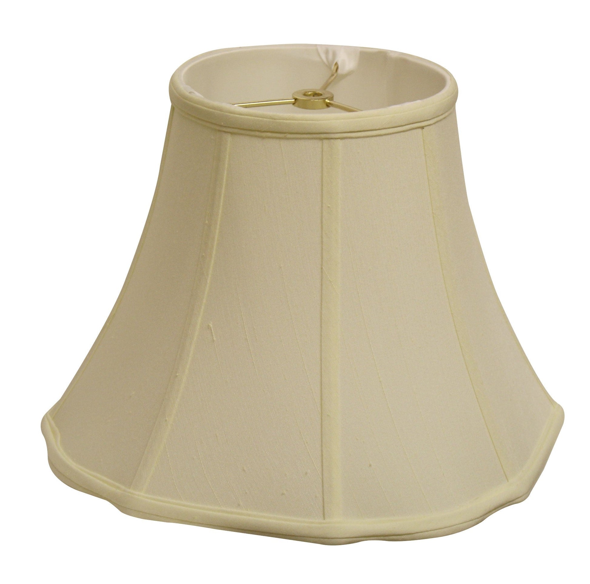 HomeRoots 14" Octagon Monay Shantung Lampshade in Ivory Finish