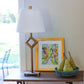 HomeRoots 14" Oval Side Pleat Paperback Shantung Lampshade in White Finish