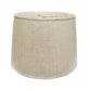 HomeRoots 14" Paperback Linen Lampshade with Side Pleats in Cream Finish