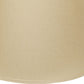 HomeRoots 14" Parchment Rounded Empire Slanted Linen Lampshade i n Beige Finish