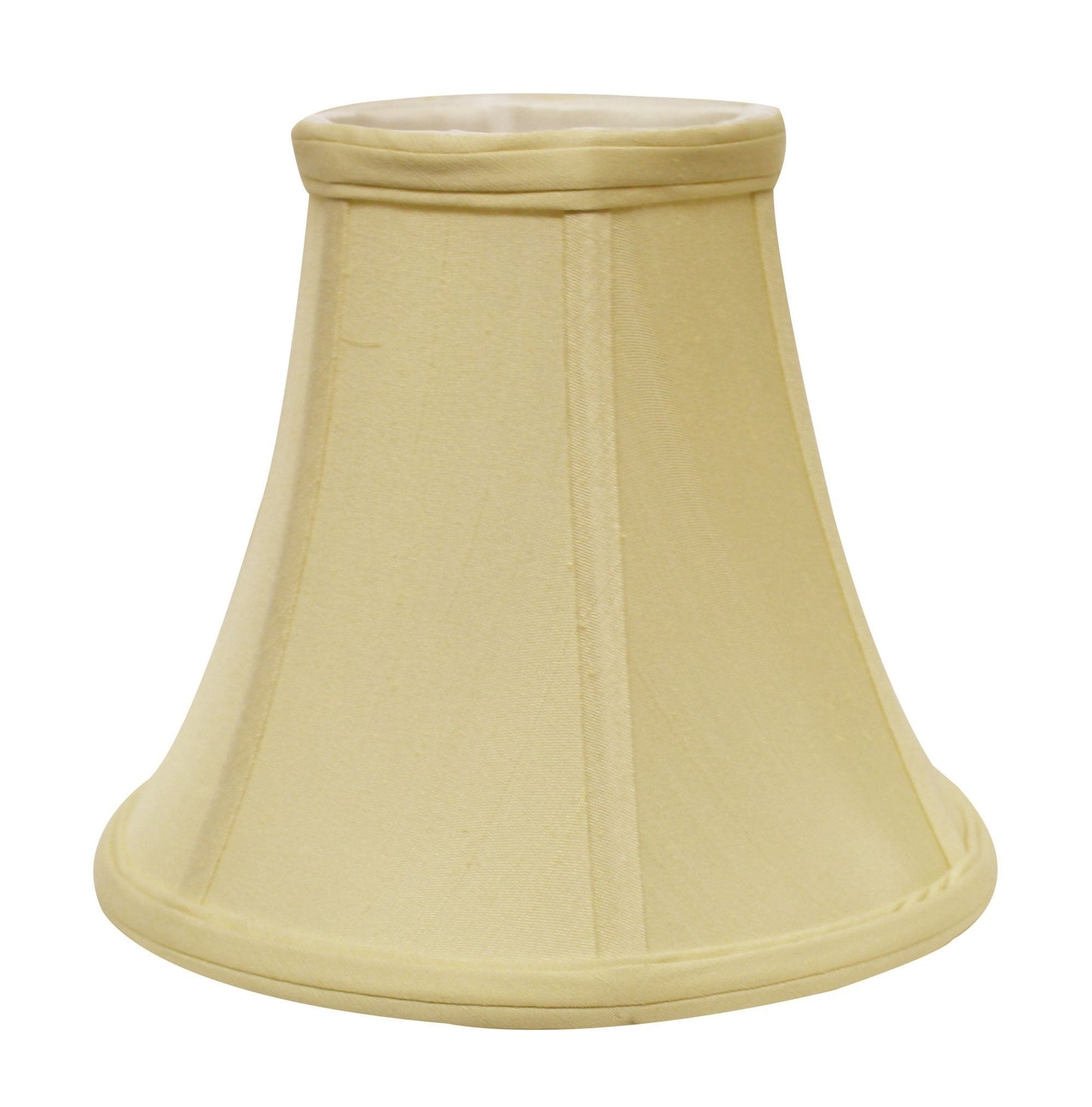 HomeRoots 14" Premium Bell Monay Shantung Lampshade in Antique White Finish