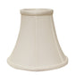 HomeRoots 14" Premium Bell Monay Shantung Lampshade in White Finish