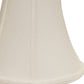 HomeRoots 14" Premium Bell Monay Shantung Lampshade in White Finish