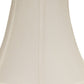 HomeRoots 14" Premium Bell Monay Shantung Lampshade in White Finish