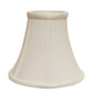 HomeRoots 14" Premium Bell Monay Shantung Lampshade in White Finish