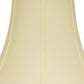 HomeRoots 14" Premium Bell No Slub Lampshade in Ivory Finish