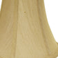 HomeRoots 14" Premium Bell No Slub Lampshade in Pale Brown Finish