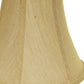 HomeRoots 14" Premium Bell No Slub Lampshade in Pale Brown Finish