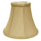 HomeRoots 14" Premium Bell No Slub Lampshade in Pale Brown Finish