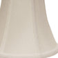 HomeRoots 14" Premium Bell No Slub Lampshade in Snow Finish