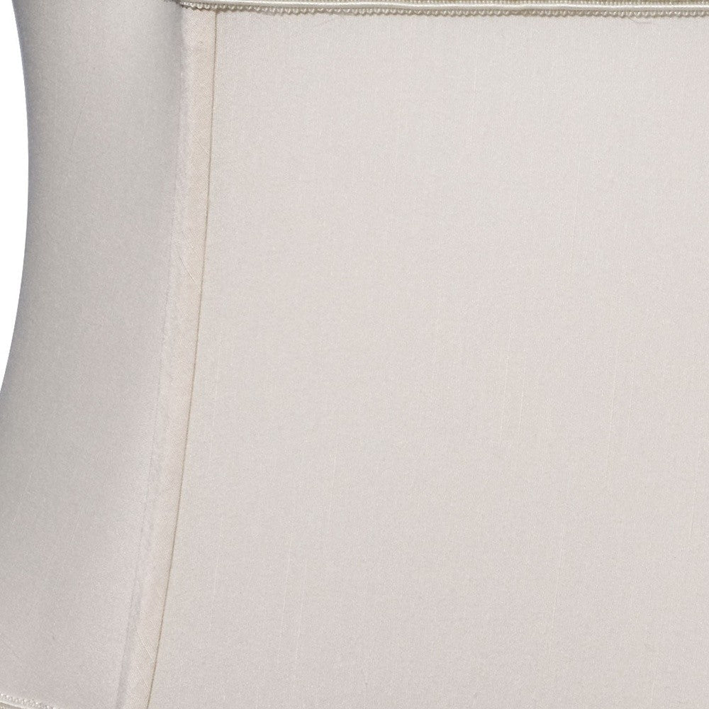 HomeRoots 14" Premium Oblong Shantung Lampshade in Cream Finish