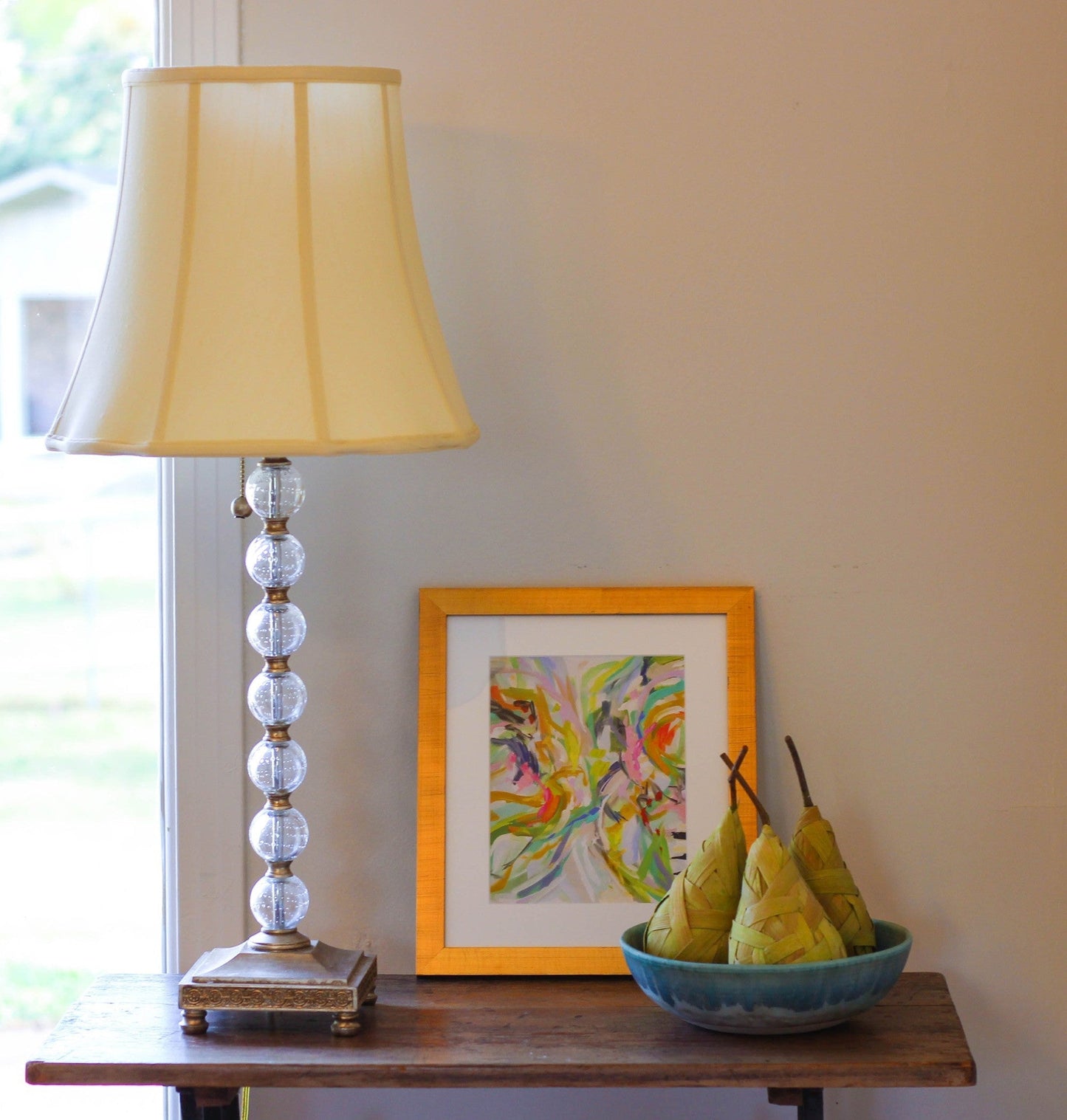 HomeRoots 14" Premium Octagon Monay Shantung Lampshade in Antique White Finish