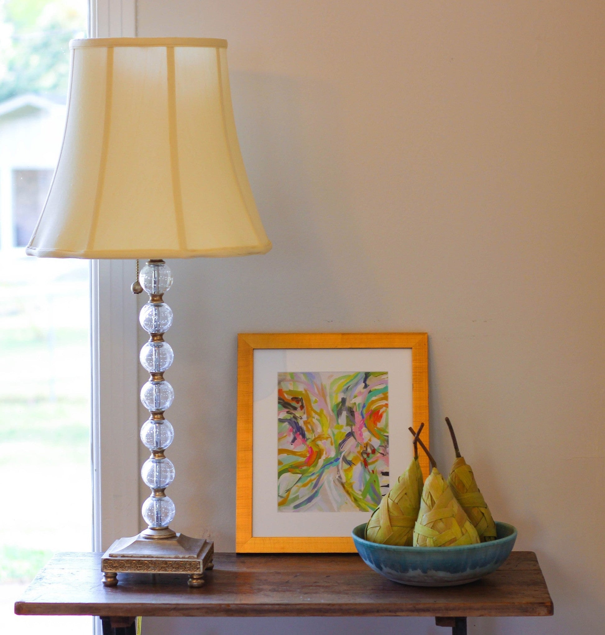 HomeRoots 14" Premium Octagon Monay Shantung Lampshade in Antique White Finish